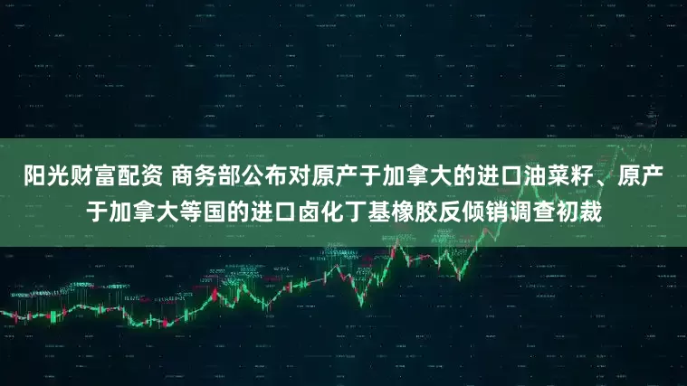 阳光财富配资 商务部公布对原产于加拿大的进口油菜籽、原产于加拿大等国的进口卤化丁基橡胶反倾销调查初裁